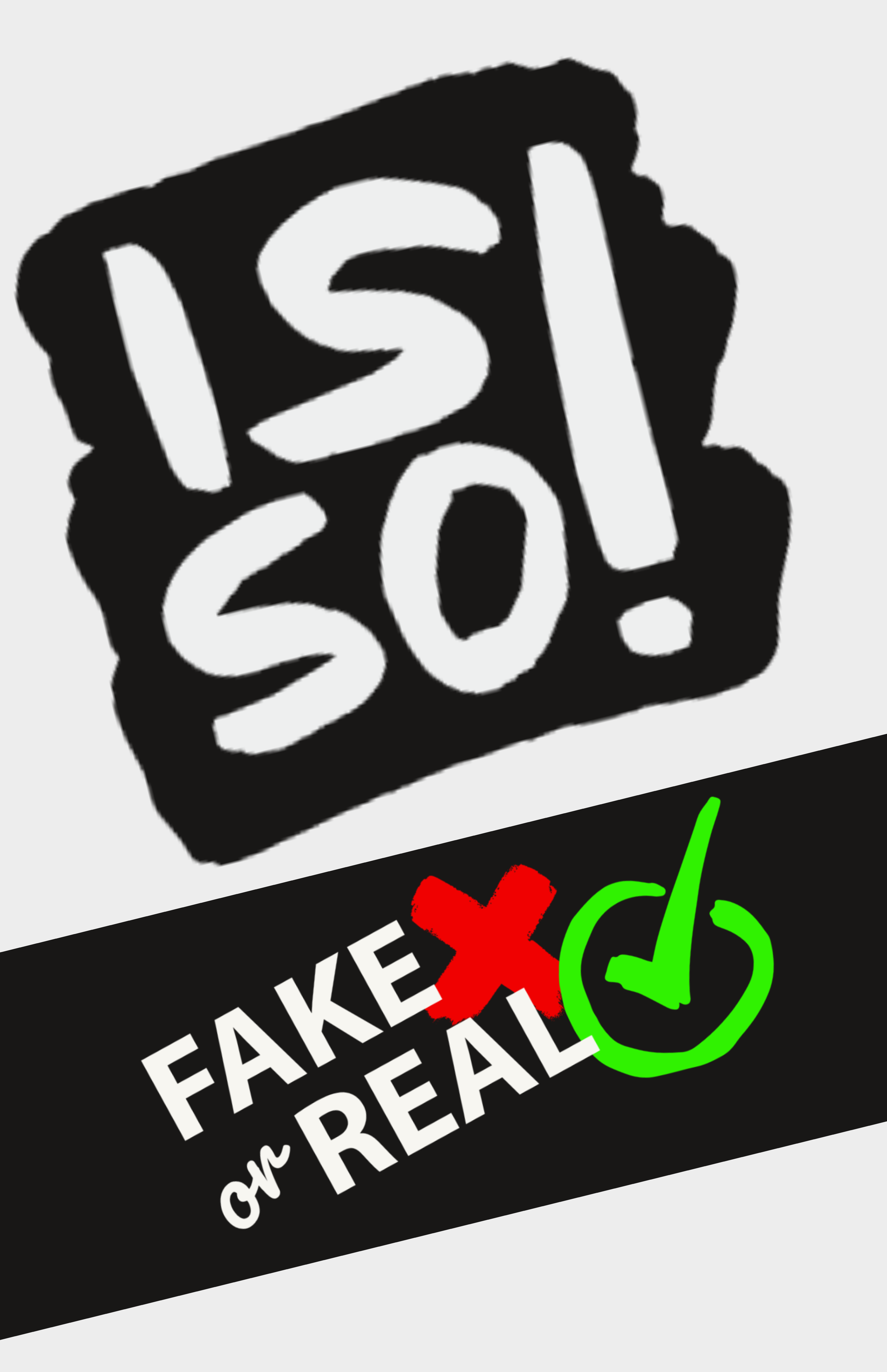 Logos des Projektes Isso! und Fake or Real