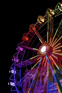 Riesenrad bei Nacht